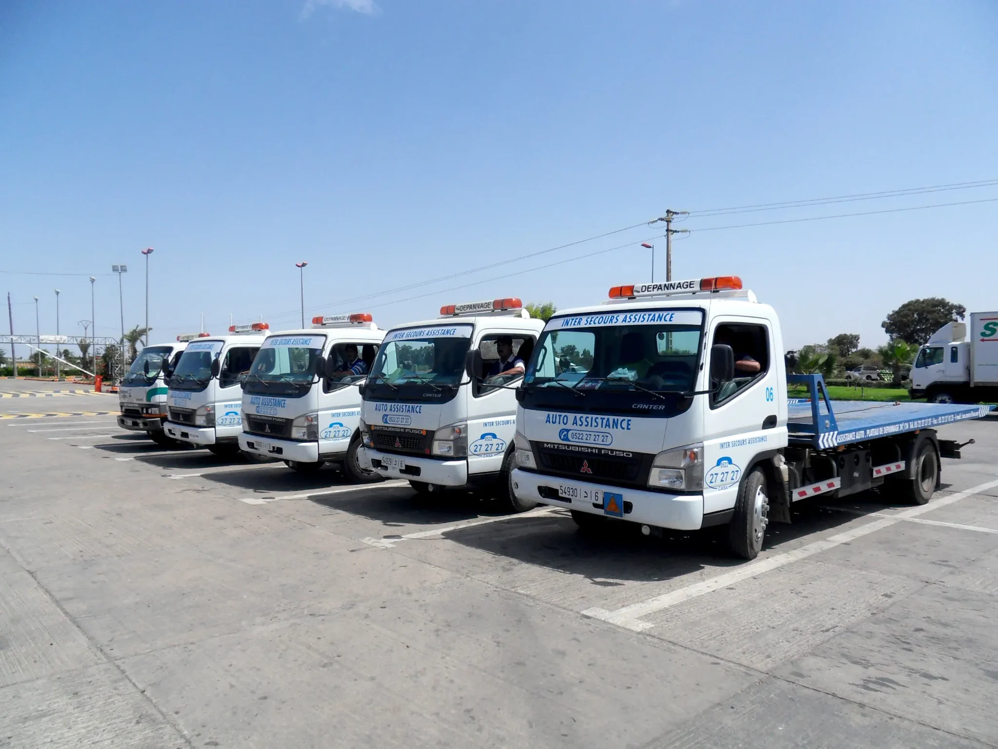 Flotte de camions plateaux ISAS